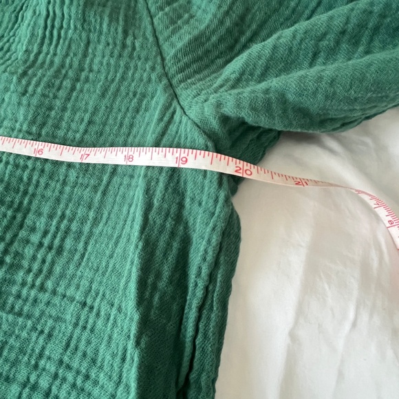 J.Crew Factory Lamppost Green Gauze blouse - Picture 11 of 11